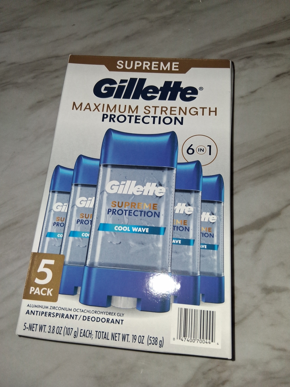 Supreme Protection Antiperspirant Deodorant - Cool Wave (Blue) - 5 Pack